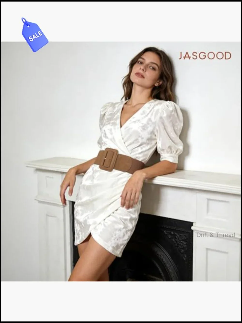 Wide Suede Elastic Belt with Chunky Square Buckle - Adjustable Stretch Belt for